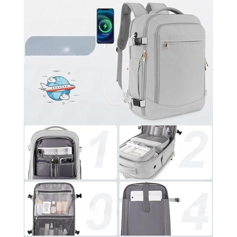 Sophie | Large Capacity Waterproof Hiking Travel Rucksack Backpack