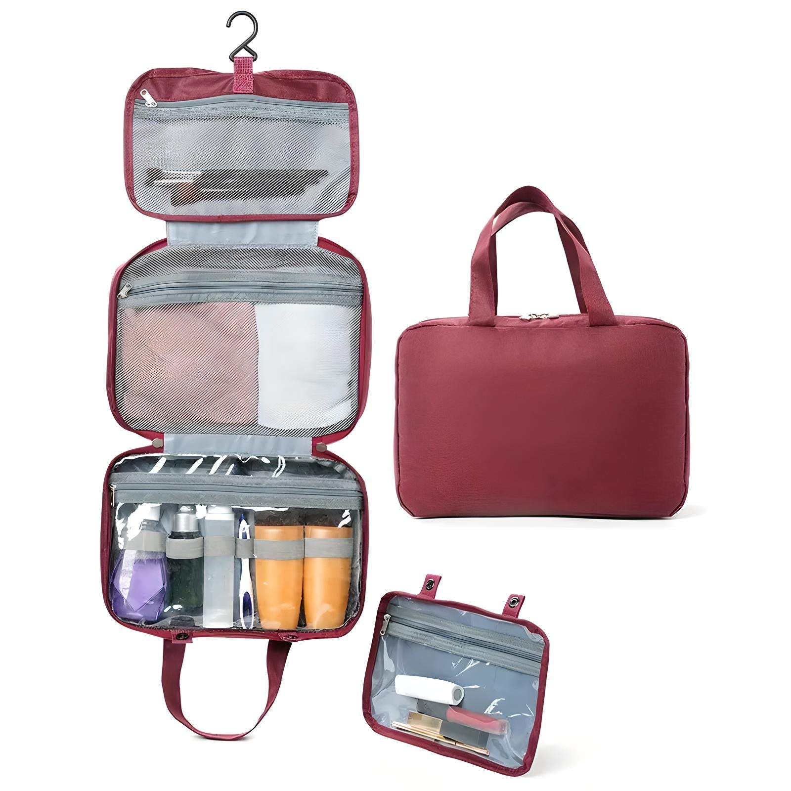 Sam | Multi-Compartment Hanging Toiletries Organiser Bag
