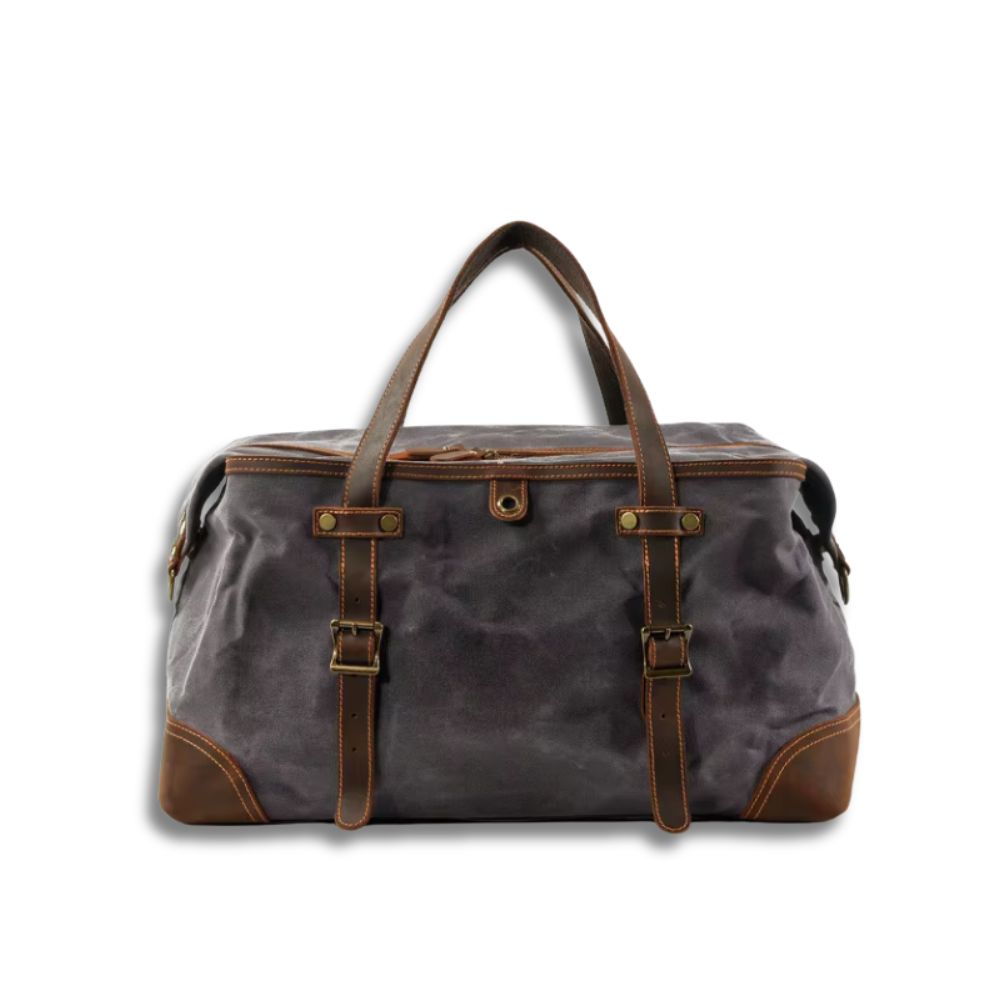Henry |Men's  Large Waxed Canvas Travel Weekender Duffle Bag