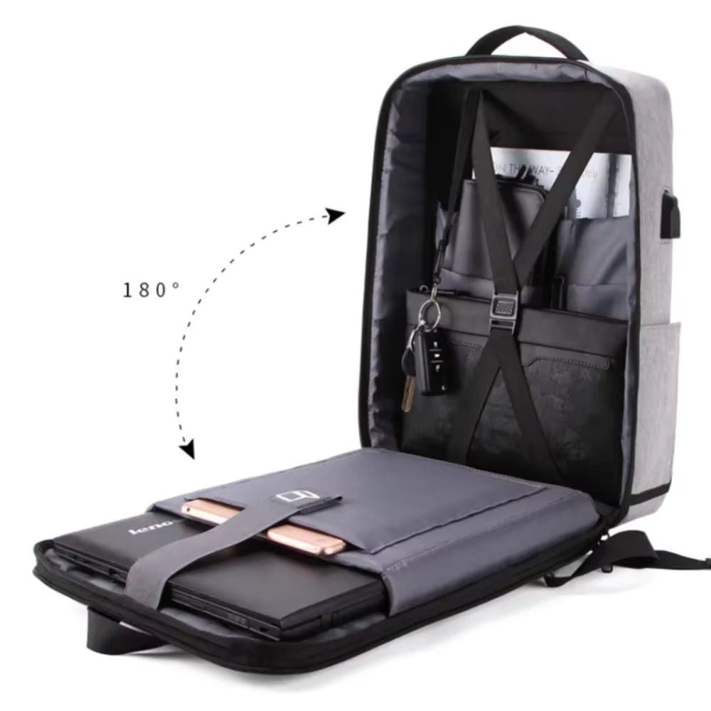Fortis | Men's Hardshell Anti-Theft Laptop Travel Backpack