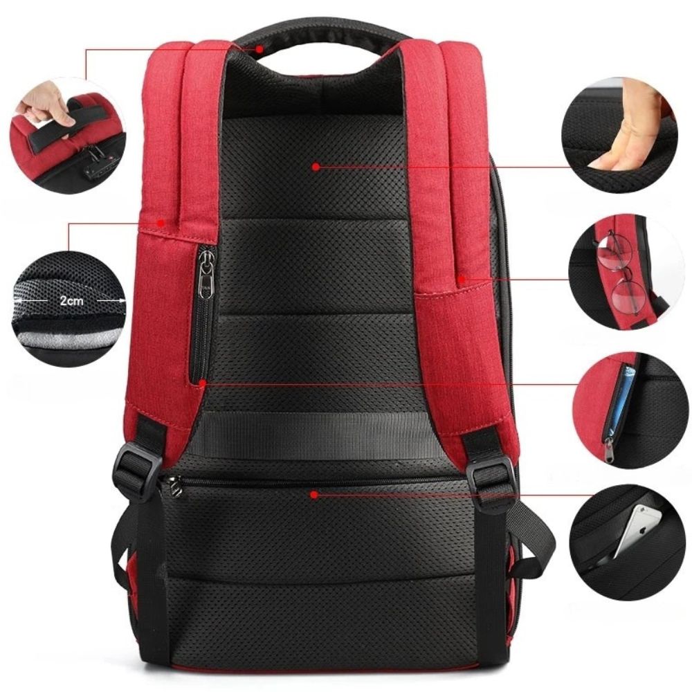 Collins | Men's Waterproof Anti-Theft Travel Laptop Backpack