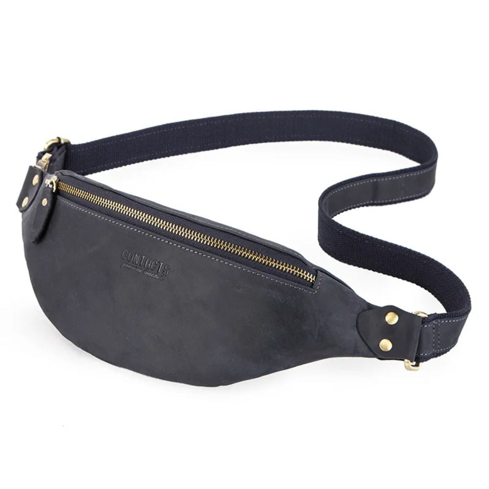 Mason | Men's Crazy Horse Leather Fanny Pack Crossbody Bum Bag