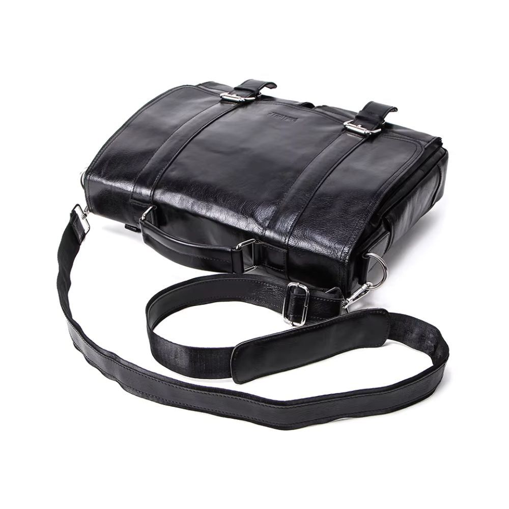 Noah | Men's Vintage Leather Laptop Briefcase Crossbody Messenger Bag