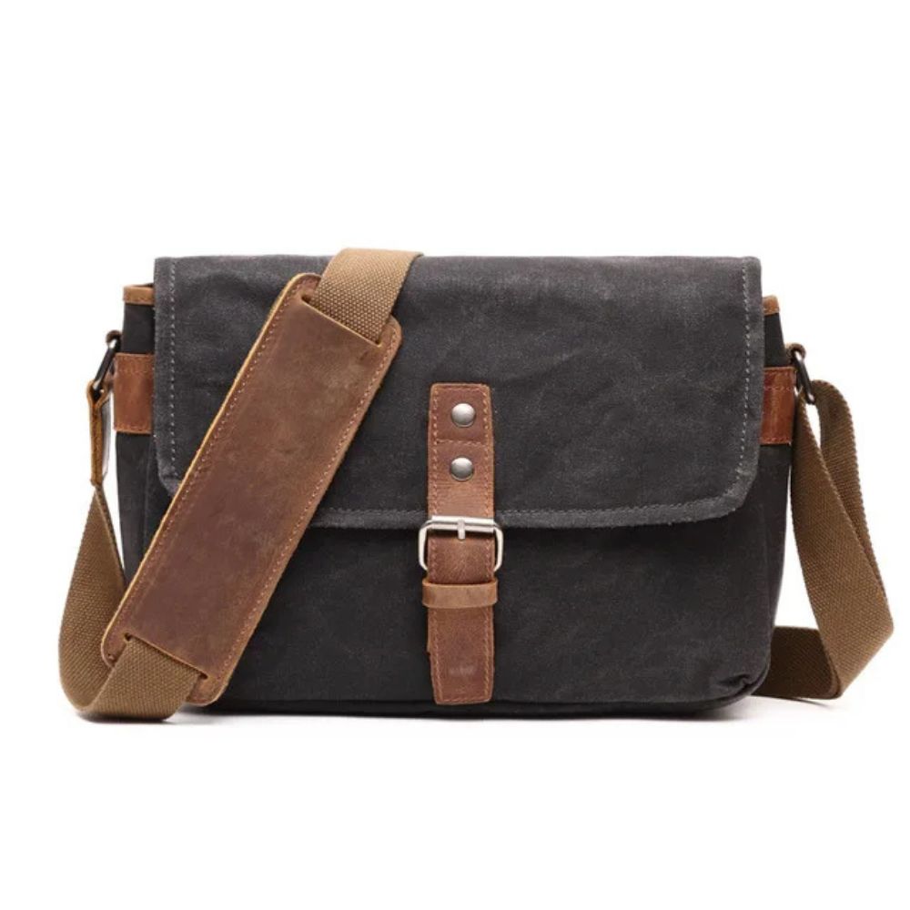 Noah | Men's Waxed Canvas Crossbody Camera Messenger Bag