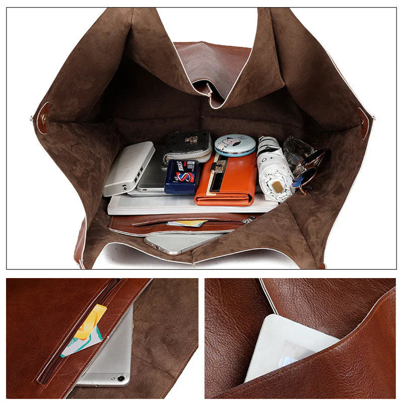 Women’s Oversized Retro Shoulder Bag Timeless Daily Essential