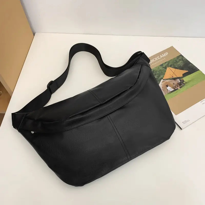 Mason | Men's Retro Leather Large Crossbody Chest Travel Bag