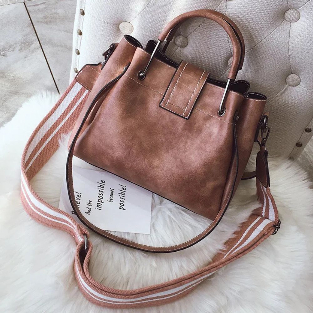 Amira | Women's Korean Vintage-Style Leather Crossbody Handbag