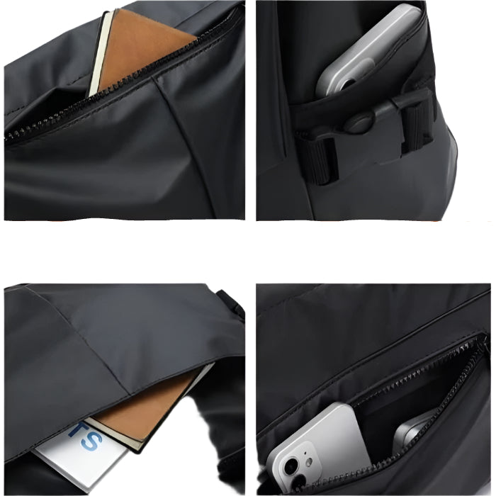 Joey | Men's Water-Resistant Leather Crossbody Messenger Travel Bag