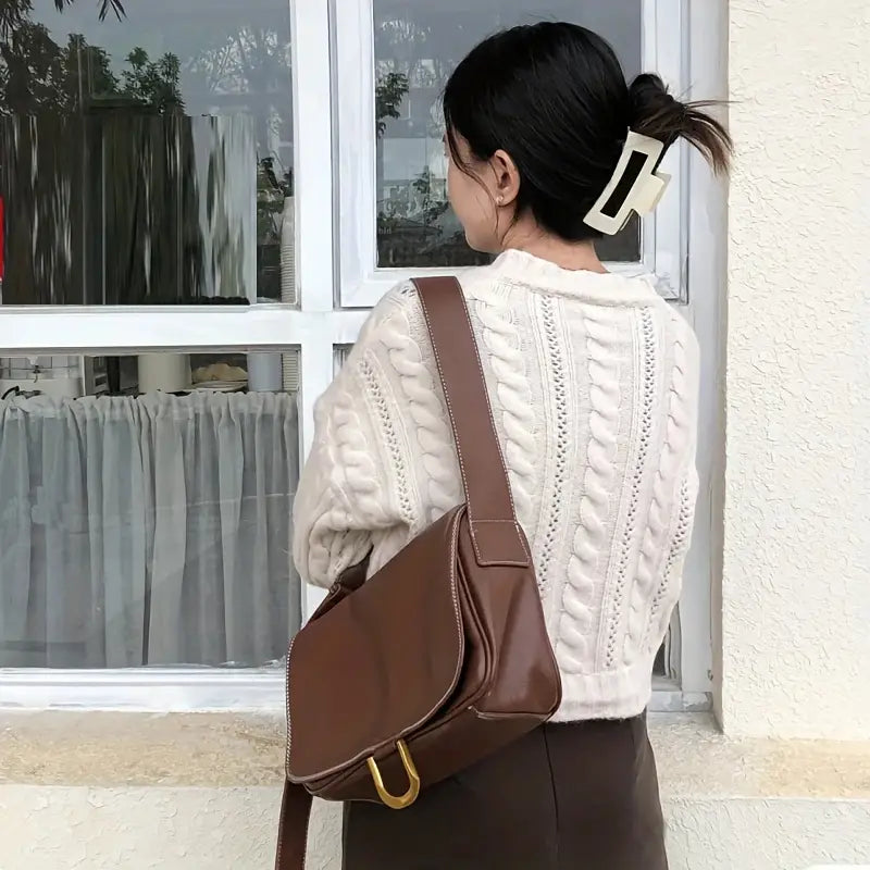 Women's Trendy Flap Crossbody Messenger Travel Bag