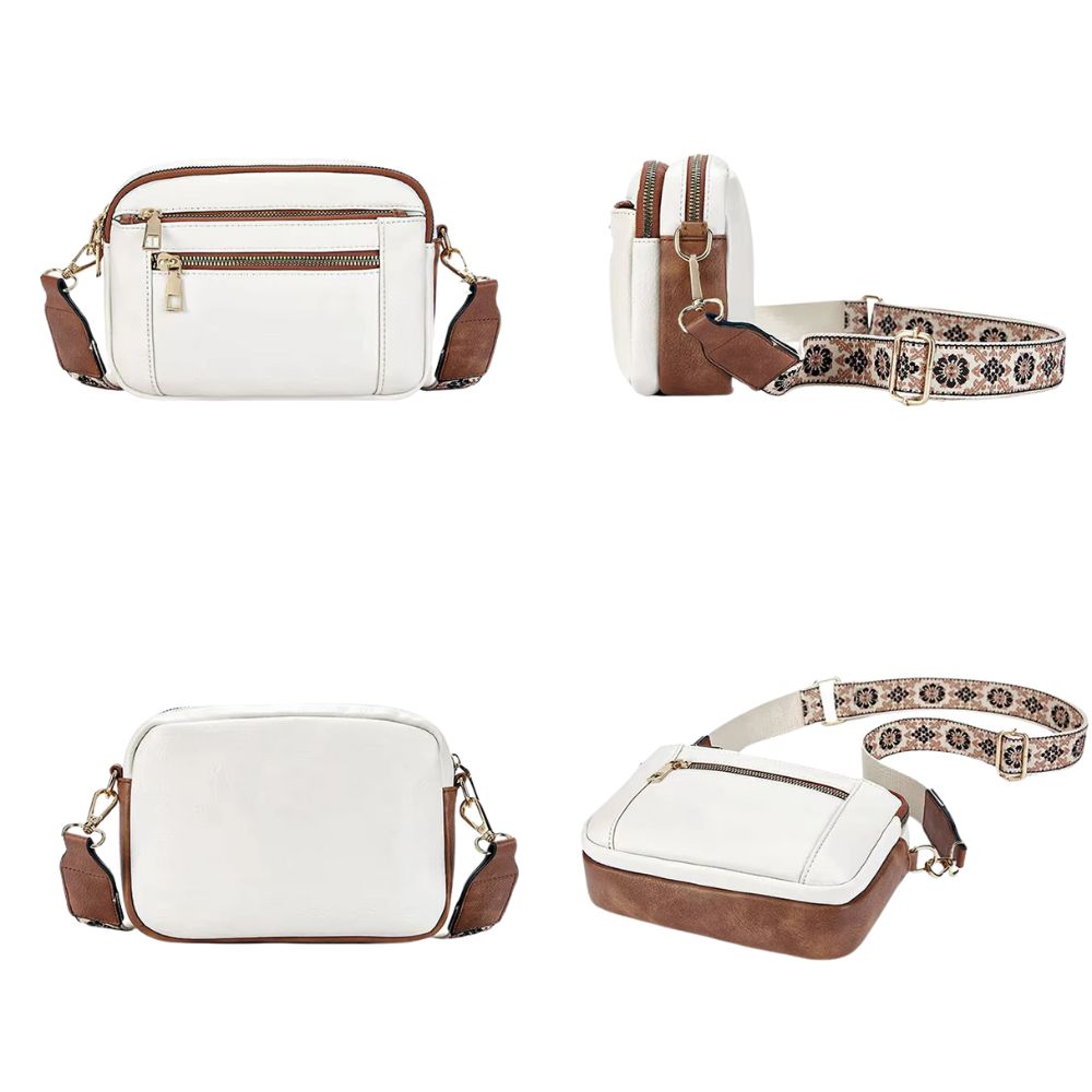 Lena | Quilted Vegan Women's Leather Travel Crossbody Bag