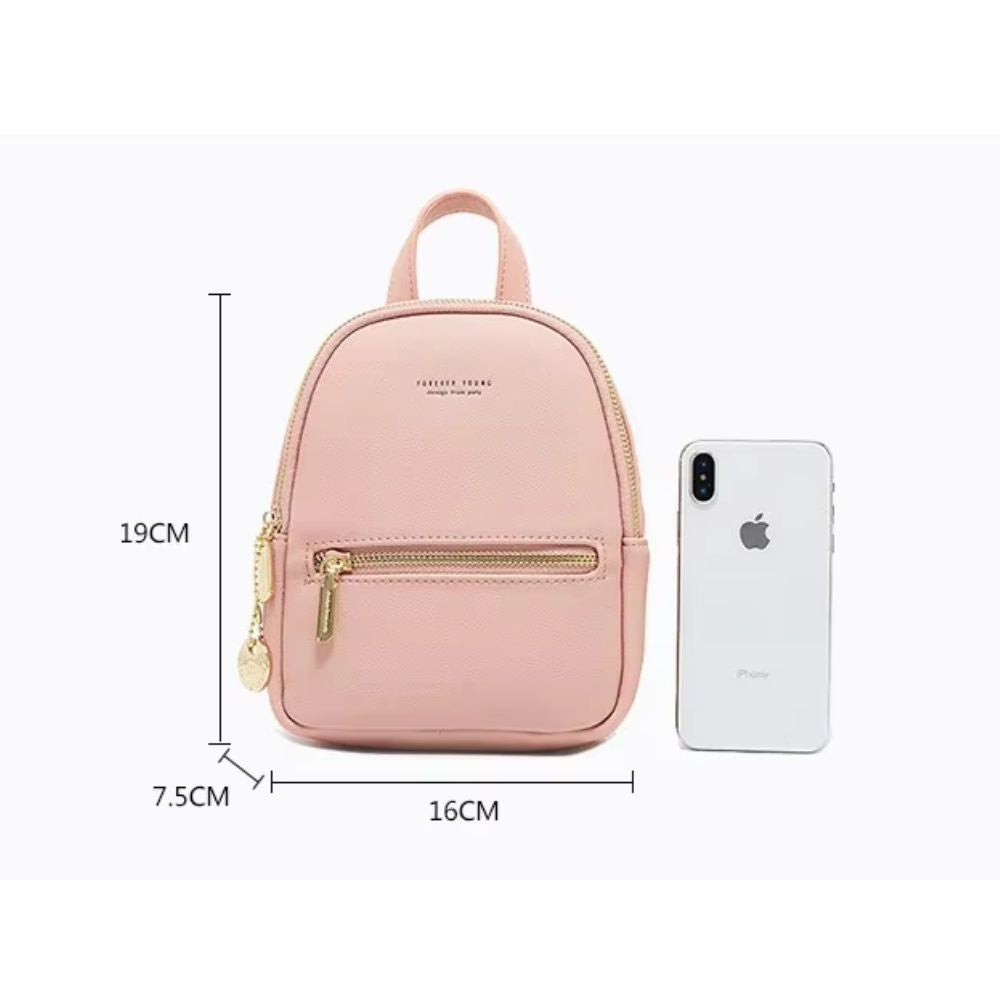 Lily | Women's Mini Faux Leather Backpack