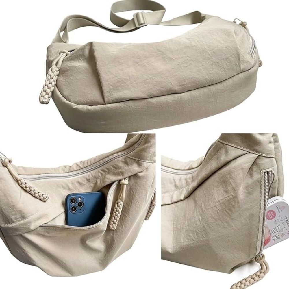 Katalina | Women's Crescent Lightweight Nylon Crossbody Bag