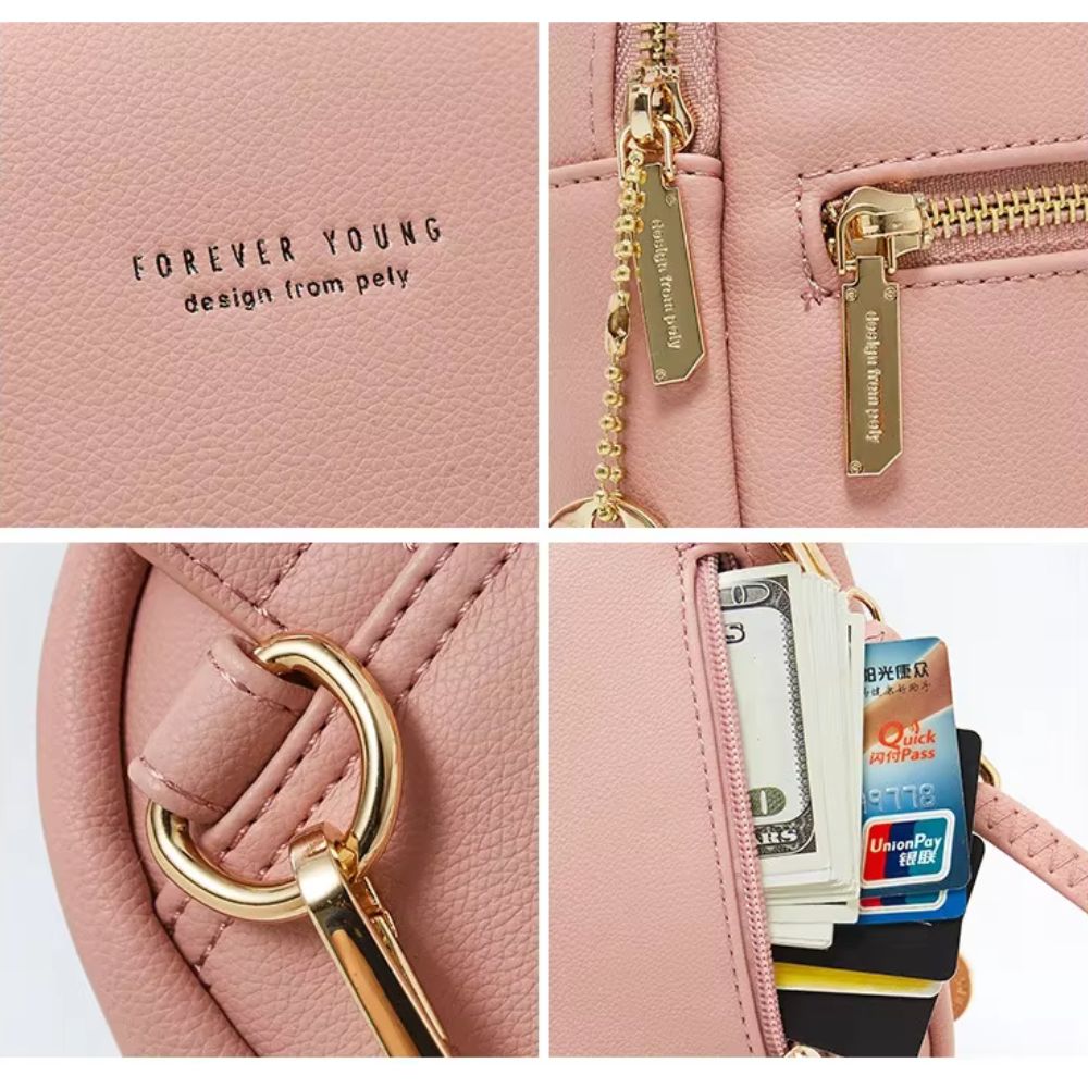 Lily | Women's Mini Faux Leather Backpack