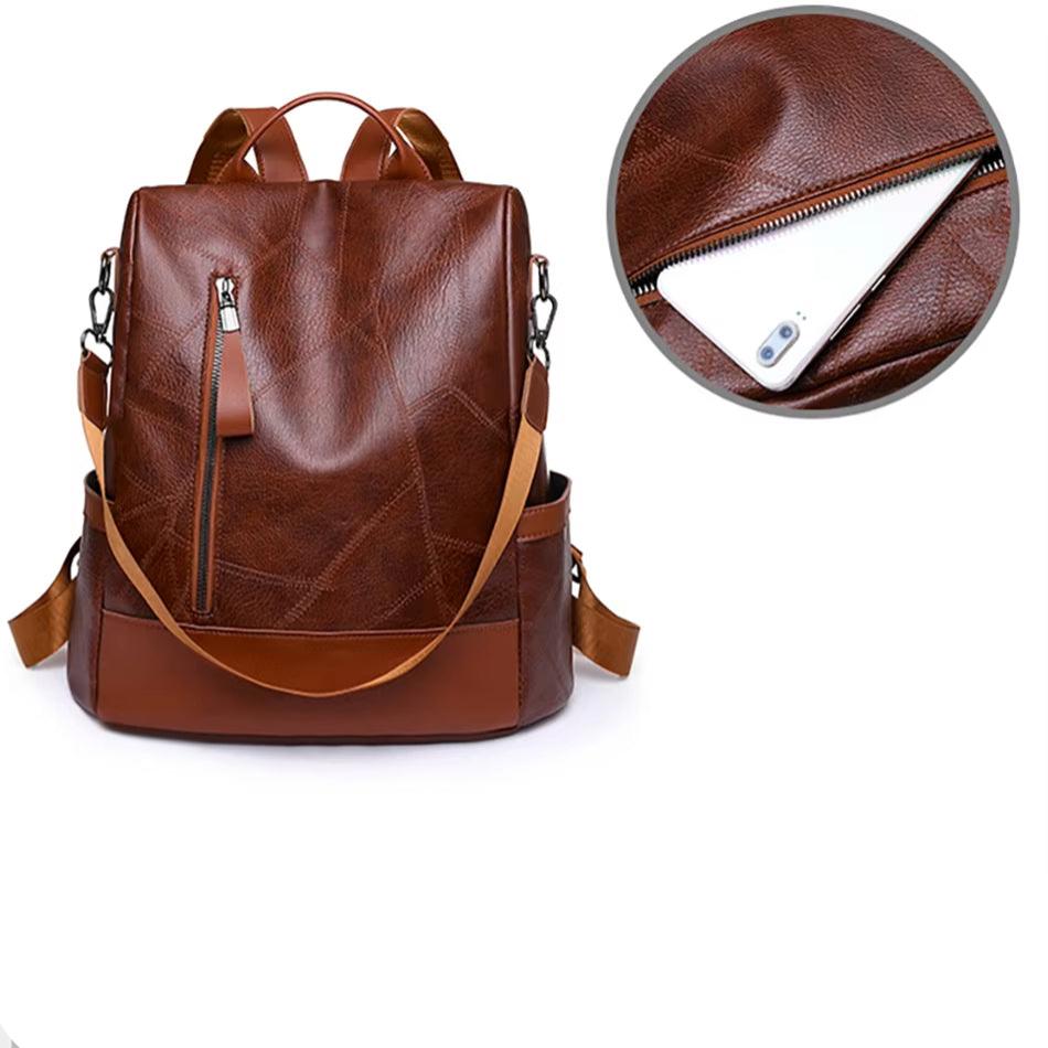 Catherine | Elegant & Durable Leather Women's Travel Backpack