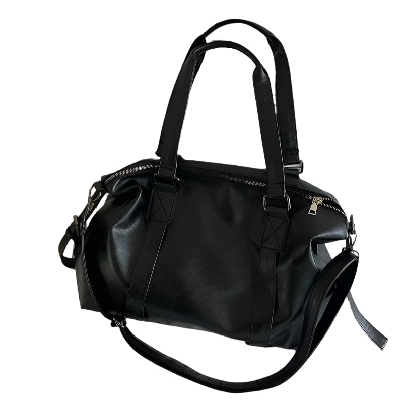 Eve | Women's Large-Capacity PU Leather Overnight Travel Duffle Bag