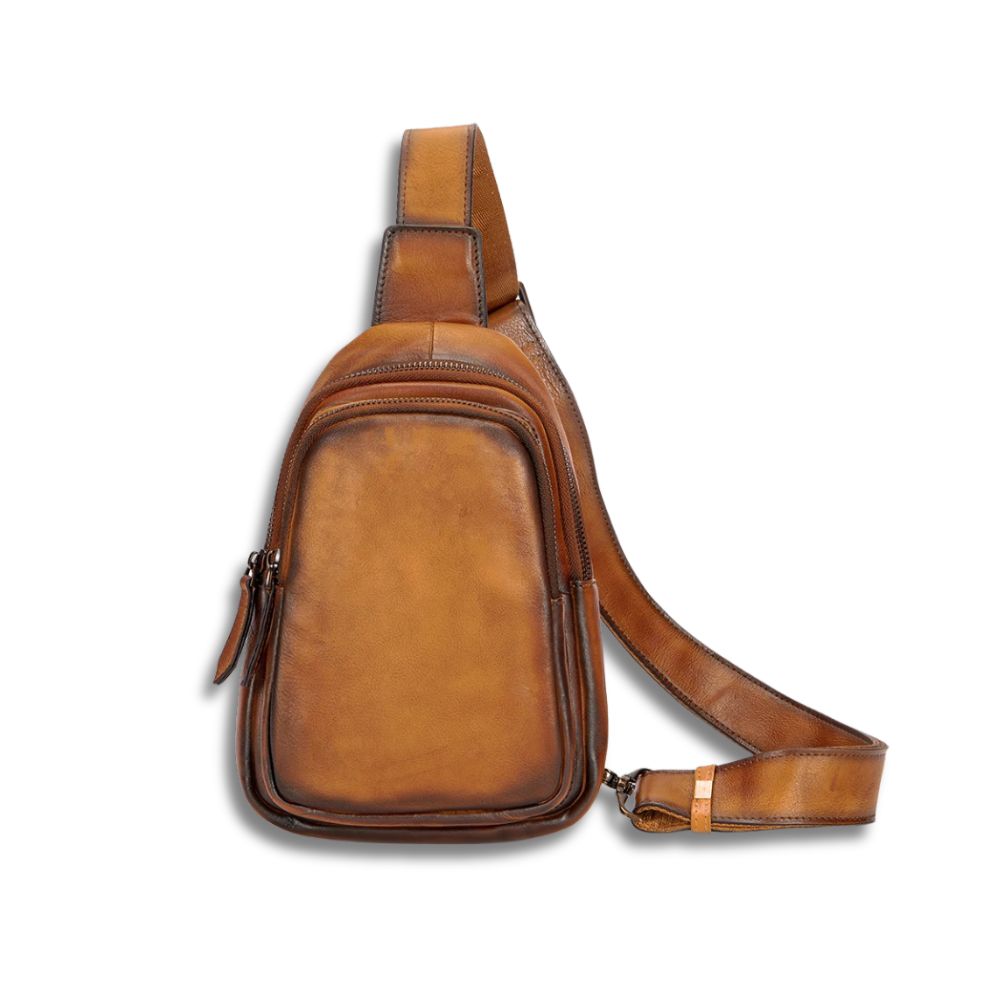 Callum | Mens' Vintage Leather Small Crossbody Bag