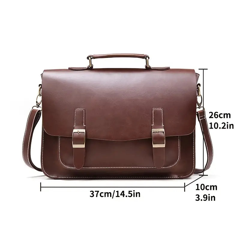 Henry | Men's Retro Leather Briefcase Messenger Bag