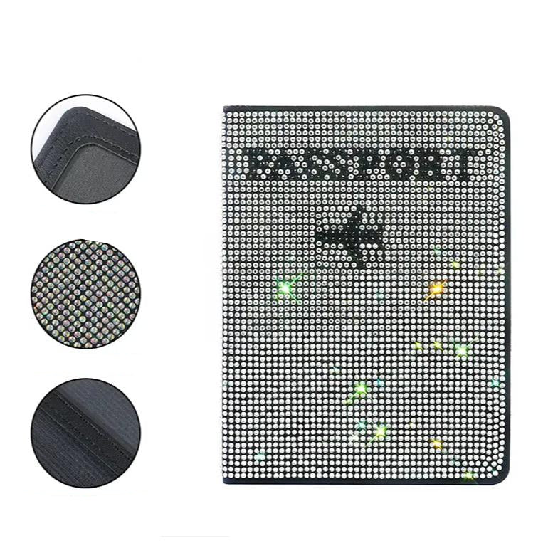 Glittering Passport Holder & Luggage Tag Set