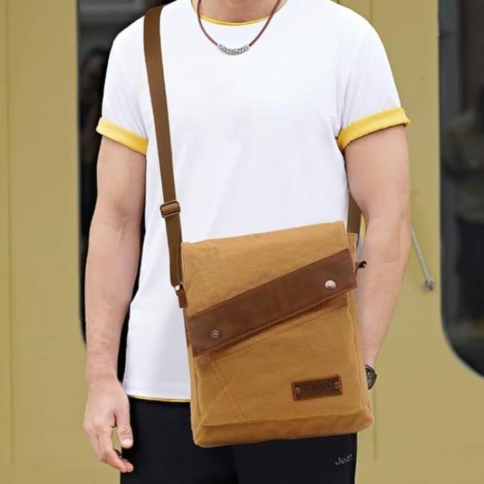 Mason | Men's Vintage Small Canvas Crossbody Messenger Bag