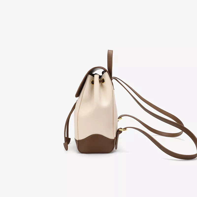 Alea | Women's Vintage Leather Drawstring Backpack