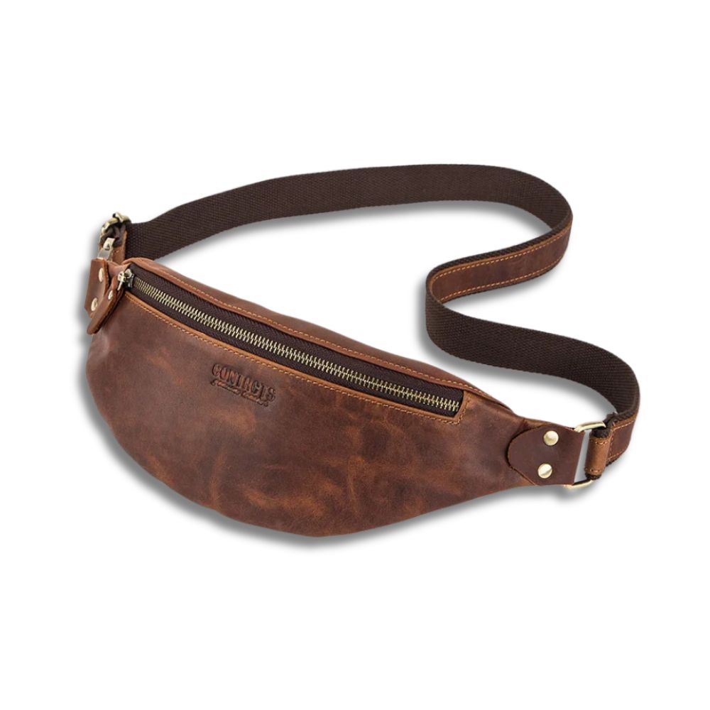 Mason | Men's Crazy Horse Leather Fanny Pack Crossbody Bum Bag