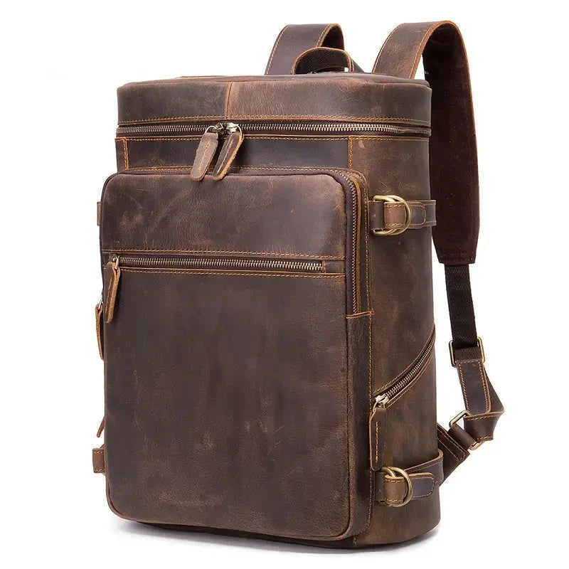 Dorian | Men's Vintage Genuine Leather Large Business Travel Laptop Backpack