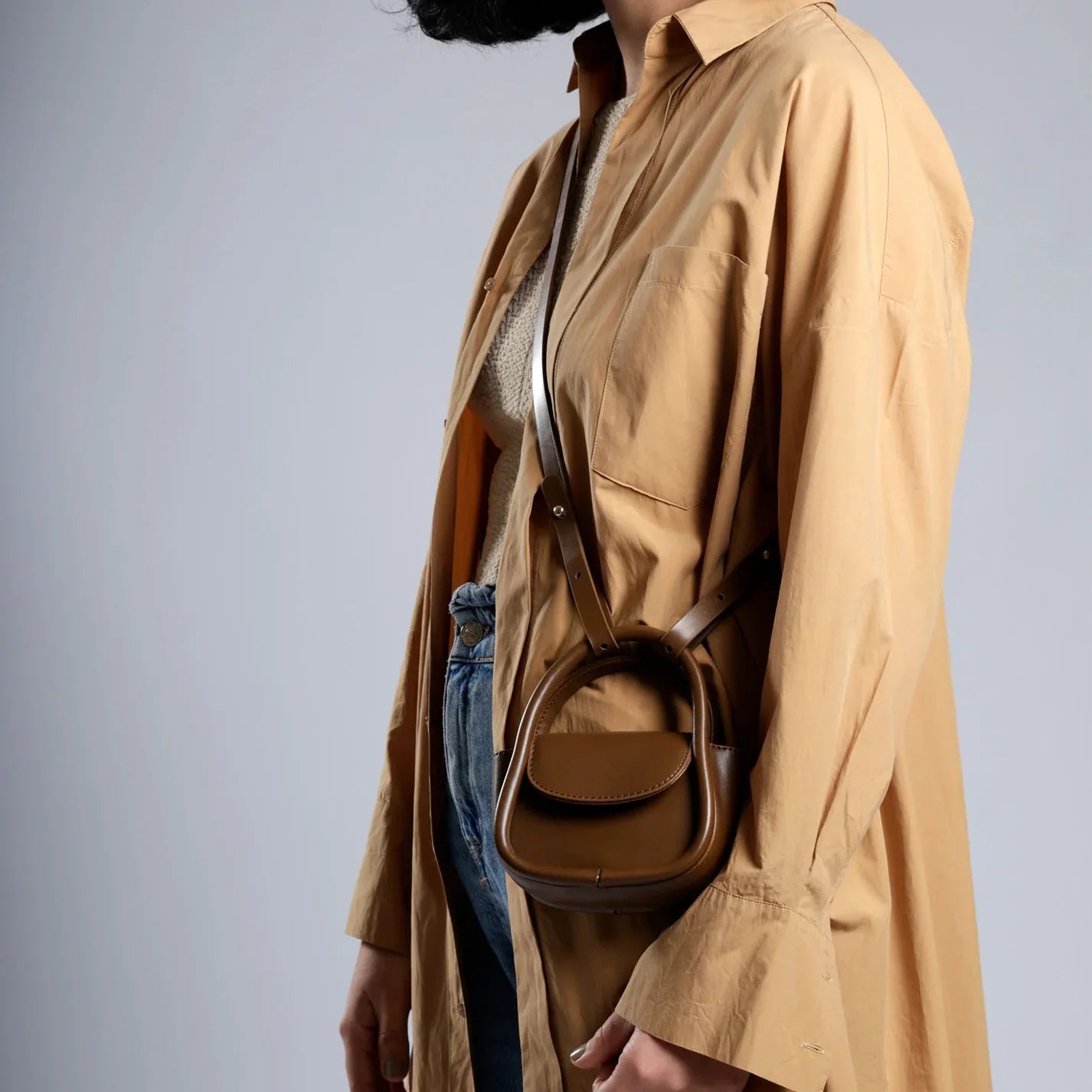 Emma | Women's Mini Vintage Crossbody Sling Saddle Bag