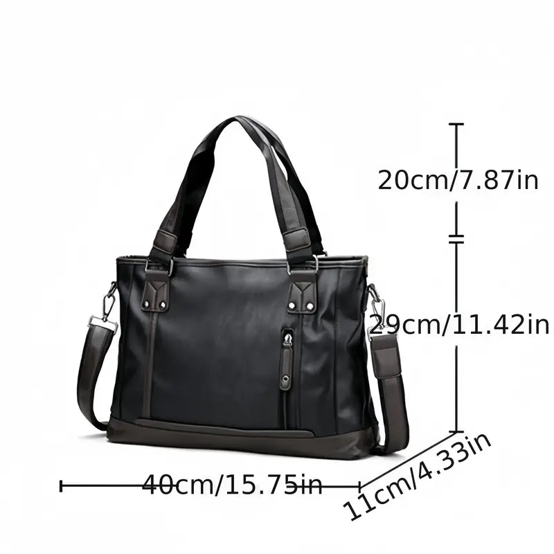 Logan | Stylish Men’s PU Leather Travel Crossbody Messenger Bag