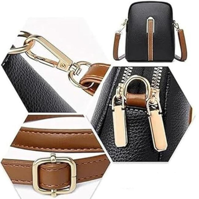 Ally | Women's Retro Mini Leather Crossbody Sling Bag
