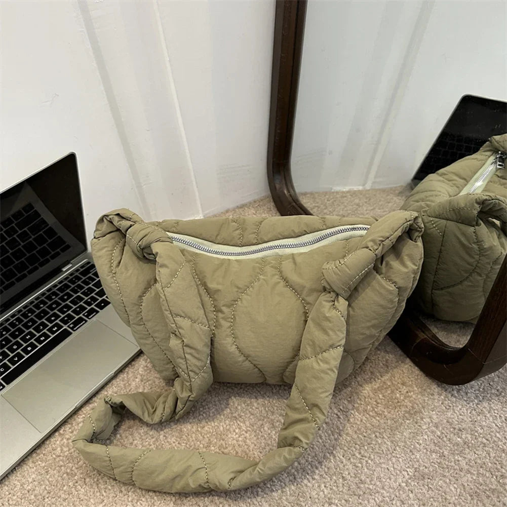 Piper | Women's Quilted Puffer Crossbody Messenger Handbag