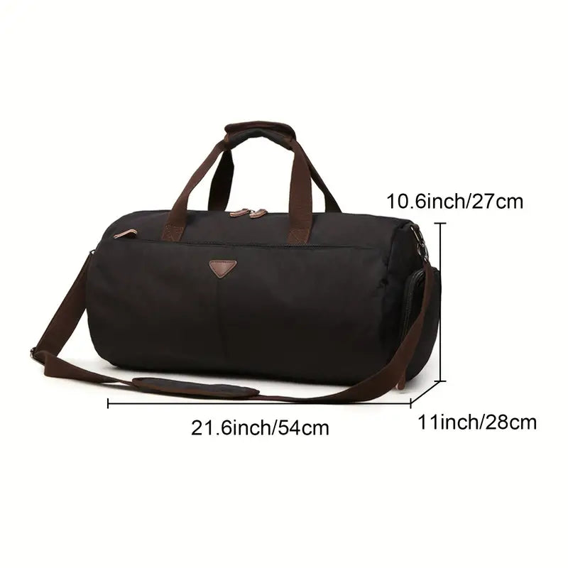 Liam | Men's Vintage Travel Weekender Garment Duffle Bag