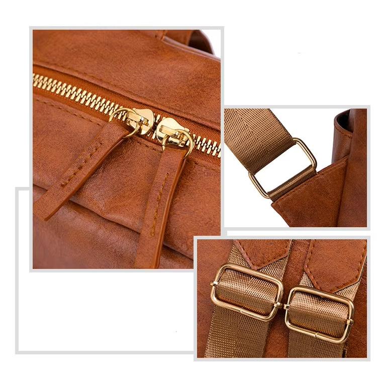 Isabella | Women's Vintage Chic PU Leather Travel Laptop Backpack