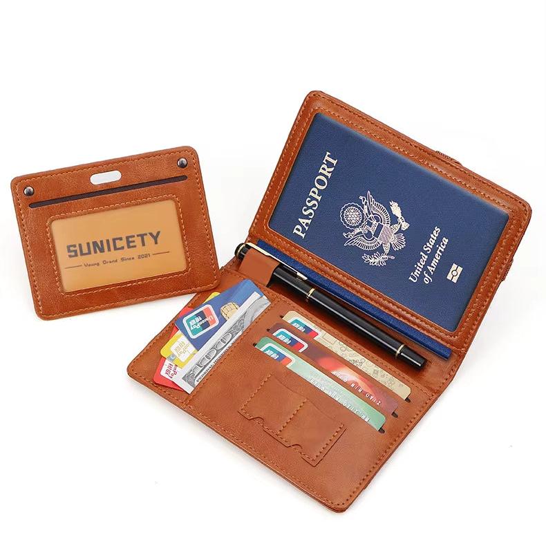 Ava | Men's Multi-Functional Anti-Theft Passport Holder Travel Wallet