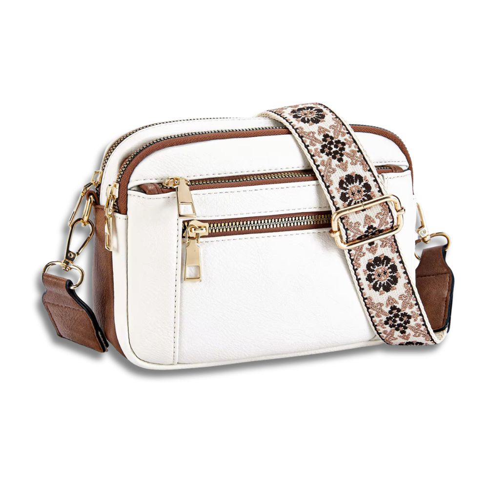 Lena | Quilted Vegan Women's Leather Travel Crossbody Bag