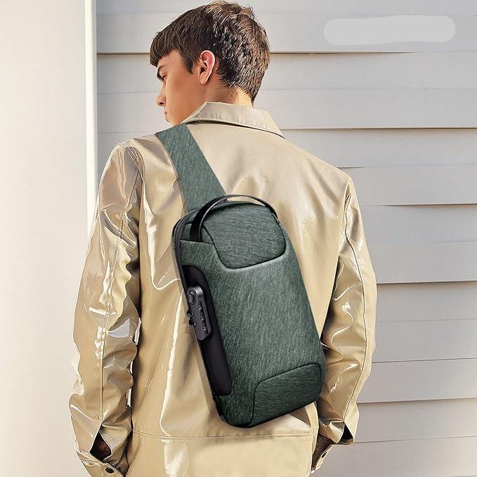 Men's Anti-Theft Large Crossbody Sling Travel Bag