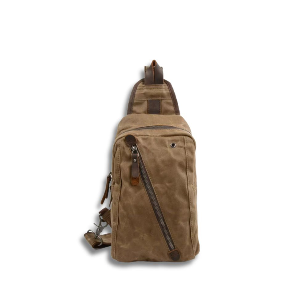 Kinsley | Men's Waxed Canvas Sling Crossbody Bag