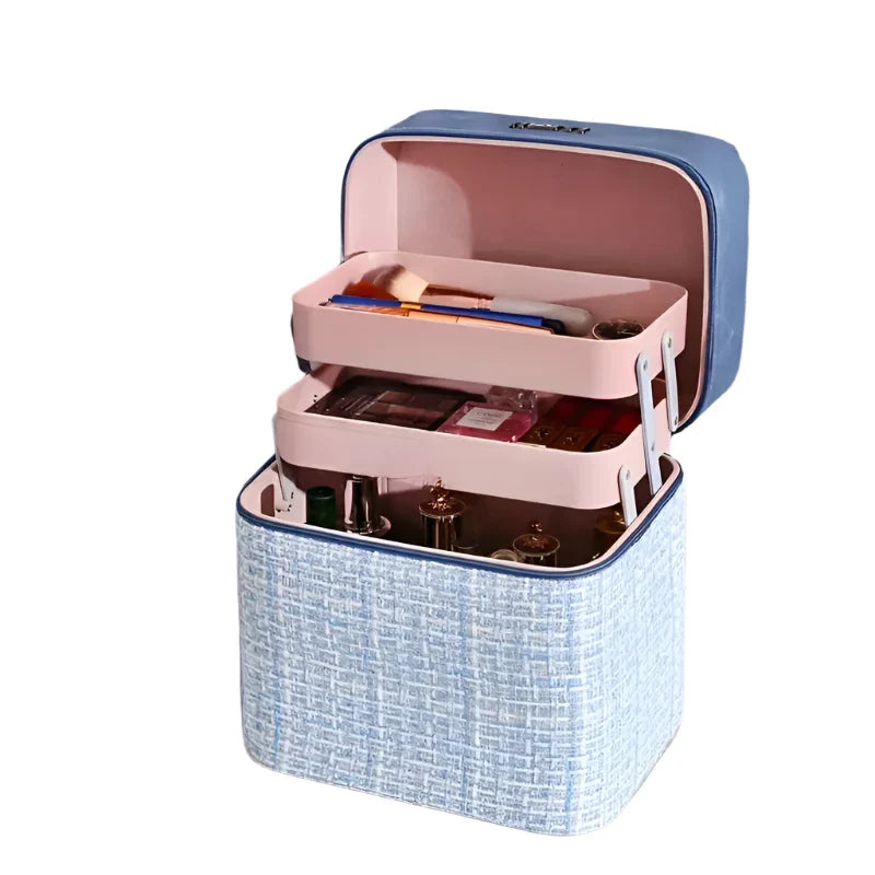 Women's Large Capacity Cosmetic Makeup Storage Box Bag
