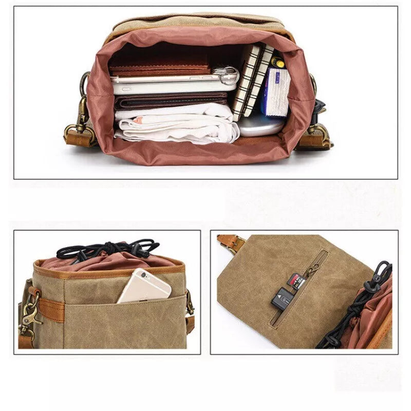 Ryder | Men's Vintage Canvas DSLR Camera Bag