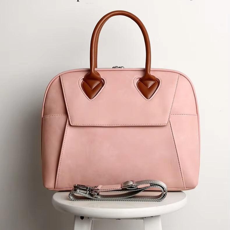 Women's PU Leather Travel Crossbody Messenger Tote Handbag