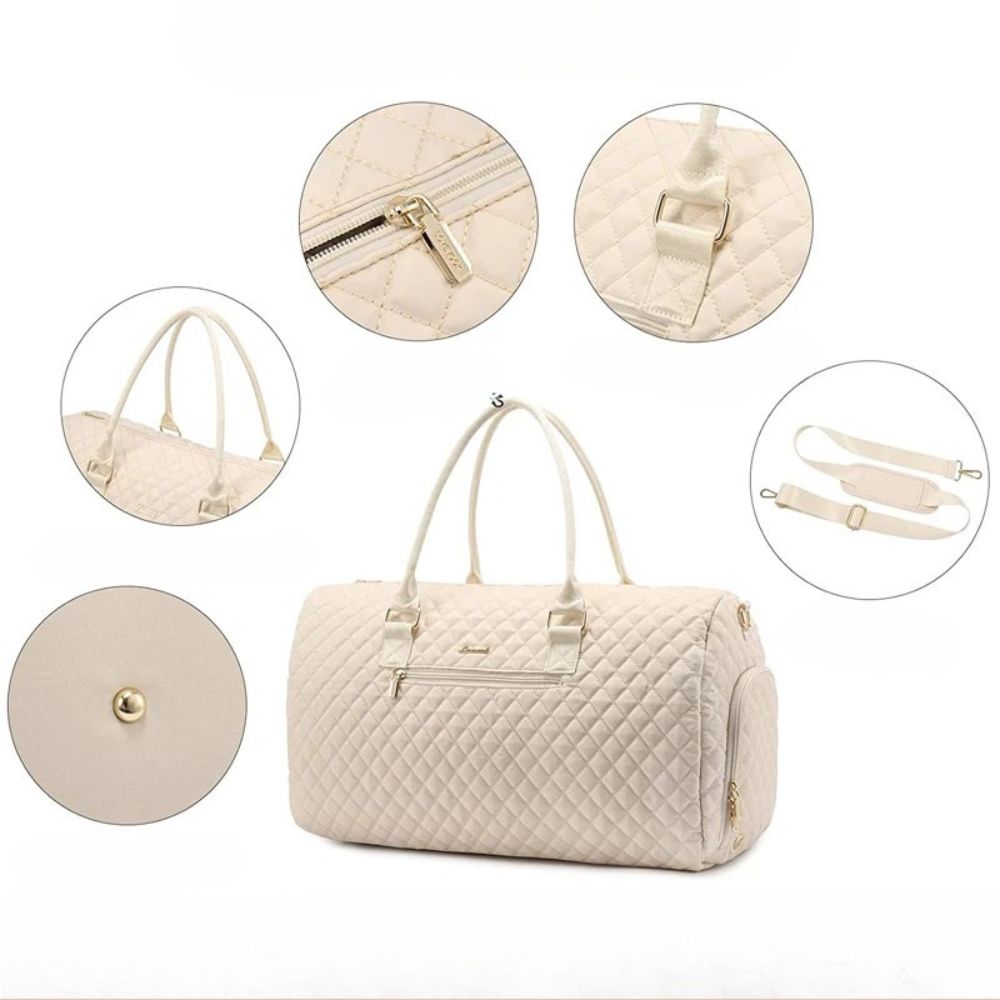 Women's Weekender Travel Duffle Bag with Toiletry Pouch