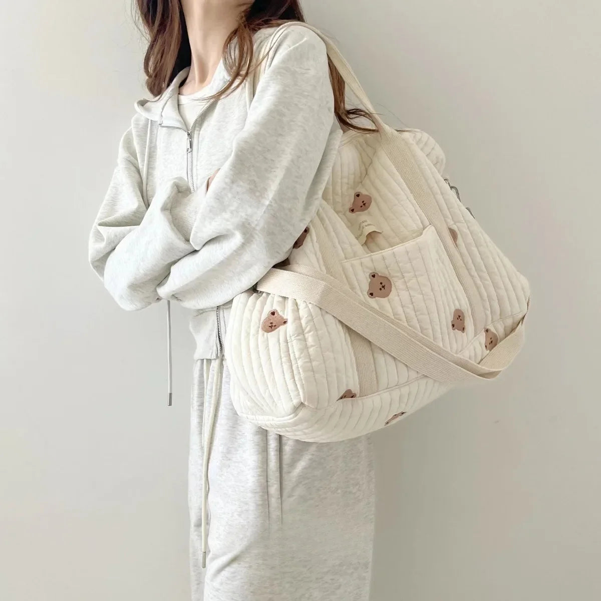Amelia | Women's Embroidered Foldable Garment Travel Duffle Bag