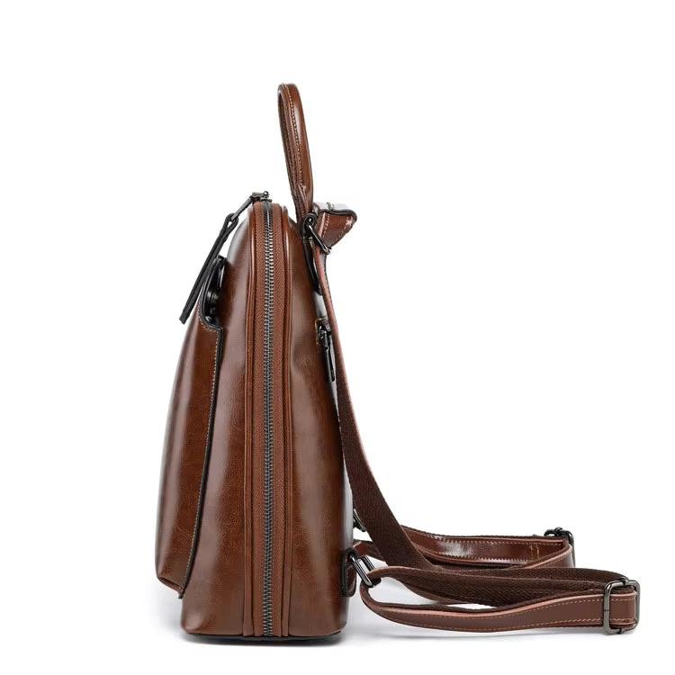 Elise | Women's Convertible Leather Travel Backpack Rucksack