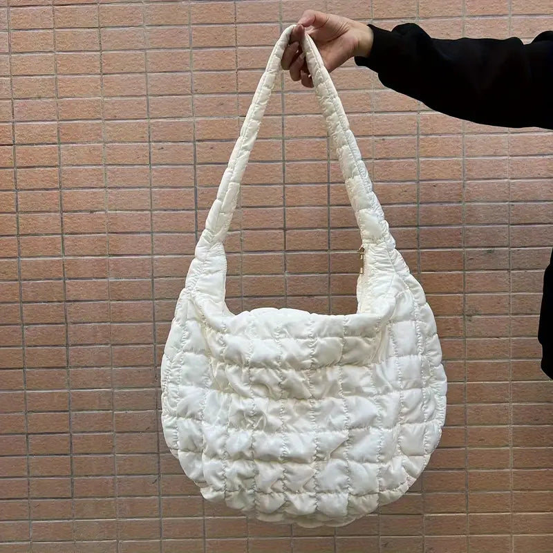 Ezra | Women's Large Capacity Quilted Crossbody Messenger Bag