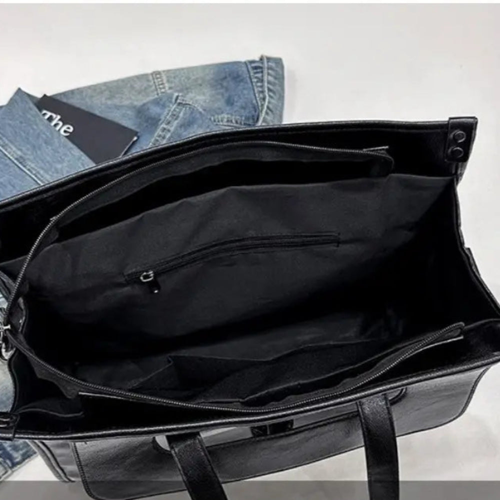 Luca | Men's Large Capacity Leather Crossbody Messenger Bag with Laptop Compartment