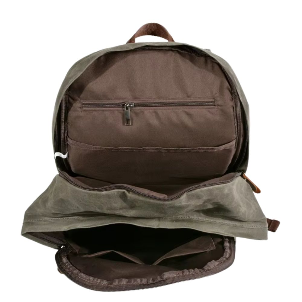 Emery | Vintage Waxed Canvas Travel Backpack