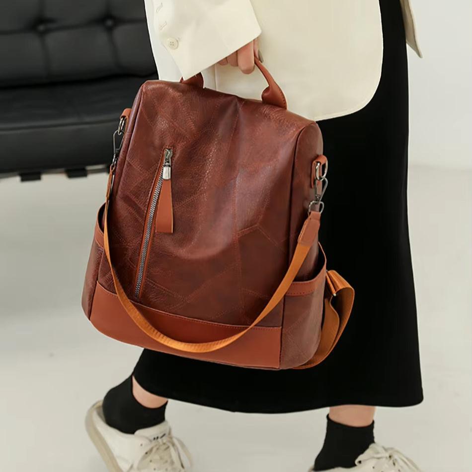 Catherine | Elegant & Durable Leather Women's Travel Backpack