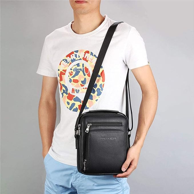 Victor | Men's Vintage Leather Small Crossbody Messenger Bag