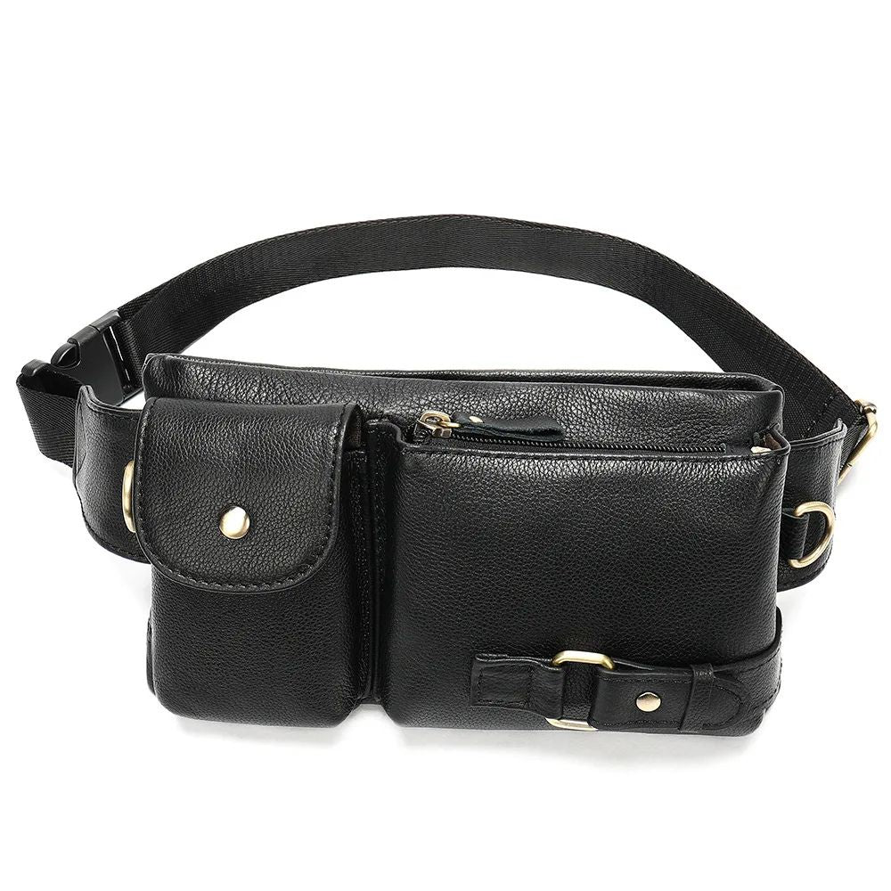 Ryleigh | Men's Leather Travel Fanny Pack Crossbody Bum Bag