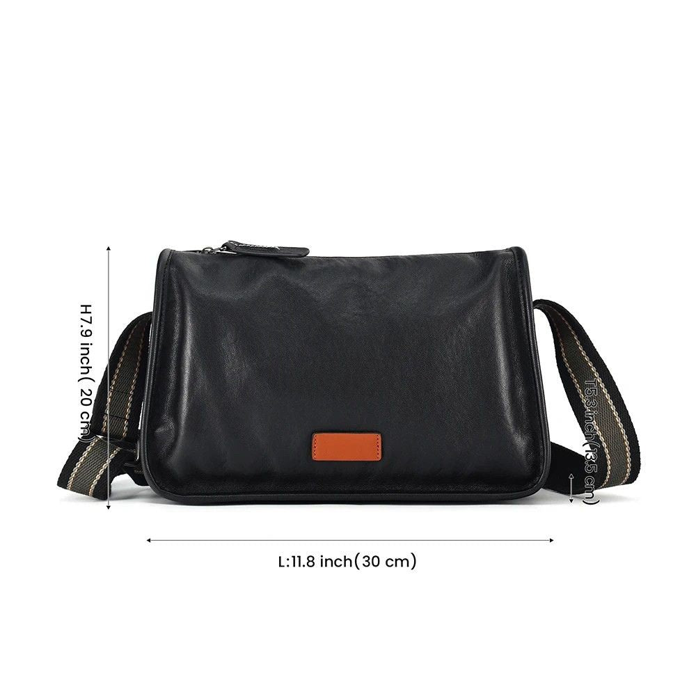 Luca | Men's Genuine Leather Travel Crossbody Messenger Bag