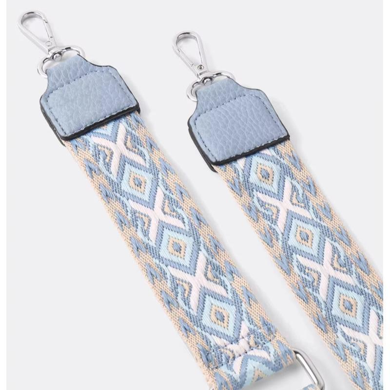 Ava | Women's Geometric Strap Leather Crossbody Sling Bag